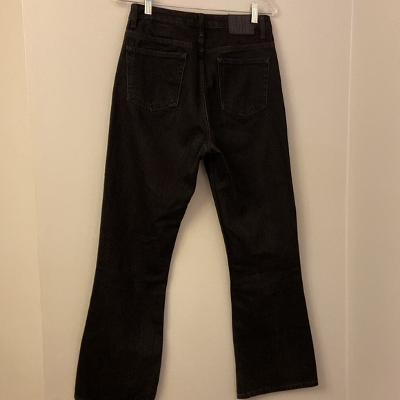 Sandro BLACK Women's Rudolphe High-rise Flare Straight Leg Jeans, size 40 US 8 - Picture 6 of 11